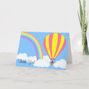 Agradecimiento Tarjeta de felicitación de globo aerostático - Fon
