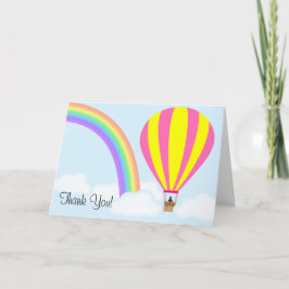 Agradecimiento Tarjeta de felicitación de globo aerostático - sob