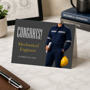 Agradecimiento Tarjeta de Felicitación de Graduación de Ingeniero