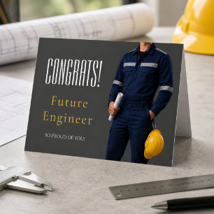 Agradecimiento Tarjeta de Felicitación de Graduación de Ingeniero