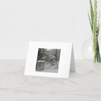 Agradecimiento Tarjeta de felicitación de invierno con puertas ne