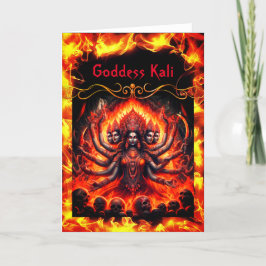 Agradecimiento Tarjeta de felicitación de la diosa Kali