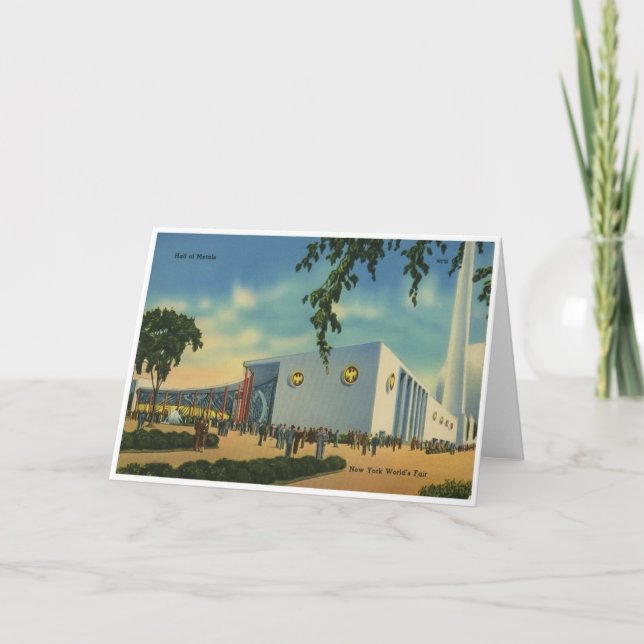 Agradecimiento Tarjeta de felicitación de la Feria Mundial de Nue (Anverso)