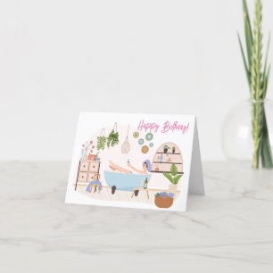 Agradecimiento Tarjeta de felicitación de la mujer de cumpleaños 