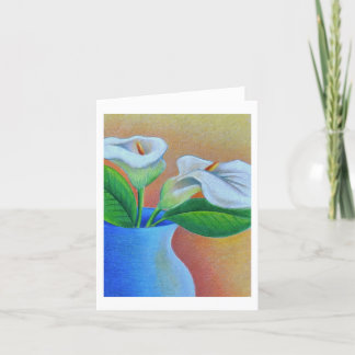 Agradecimiento Tarjeta de felicitación de Lirios de Calla
