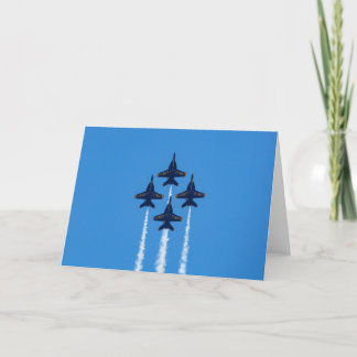 Agradecimiento Tarjeta de felicitación de los ángeles azules