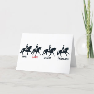 Agradecimiento Tarjeta de felicitación de LOVE DRESSAGE