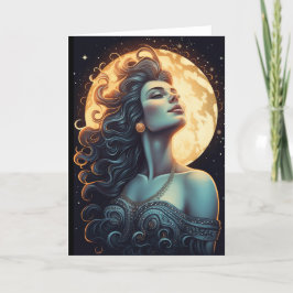 Agradecimiento Tarjeta de felicitación de Moon Goddess