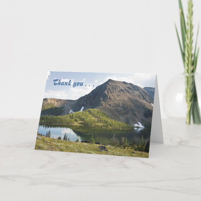 Agradecimiento Tarjeta de felicitación de Mountain Splendor (Anverso)