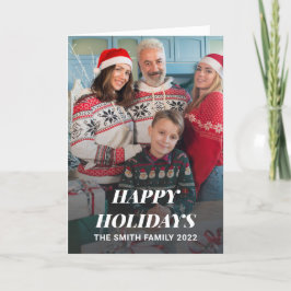 Agradecimiento Tarjeta de Felicitación de Navidad para Fotos de V