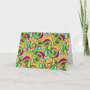 Agradecimiento Tarjeta de felicitación de papel con frutas brilla