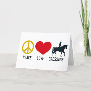 Agradecimiento Tarjeta de felicitación de PEACE LOVE DRESSAGE