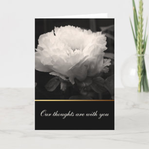 Agradecimiento Tarjeta de felicitación de Peony Condolences