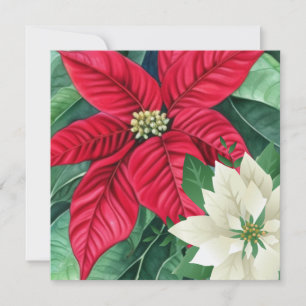 Agradecimiento Tarjeta de felicitación de Poinsettia
