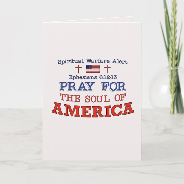 Agradecimiento Tarjeta de felicitación de PRAY FOR AMERICA (Anverso)