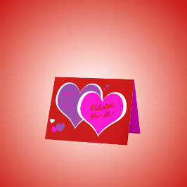 Agradecimiento Tarjeta de felicitación de San Valentín de Pop-Art