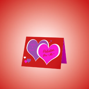 Agradecimiento Tarjeta de felicitación de San Valentín de Pop-Art