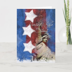 Agradecimiento Tarjeta de felicitación de señora Liberty Troop
