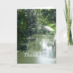 Agradecimiento Tarjeta de felicitación de Serene River Flower