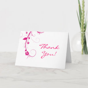 Agradecimiento Tarjeta de felicitación de spp. nk Flower Swirls
