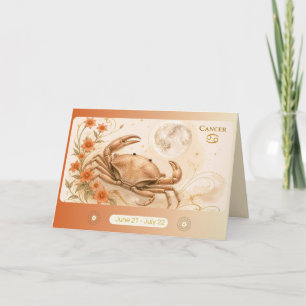 Agradecimiento Tarjeta de felicitación del cáncer Art Nouveau Zod
