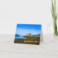 Tarjeta de felicitación del castillo de Eilean Don