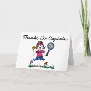 Agradecimiento Tarjeta de felicitación del chica del palillo del