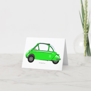 Agradecimiento Tarjeta de felicitación del coche de la burbuja de