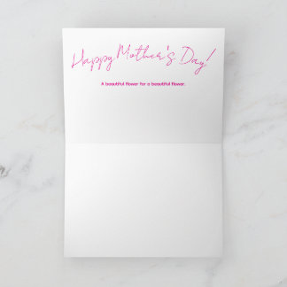 Agradecimiento Tarjeta de felicitación del Día de la Madre Julia 