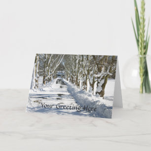 Agradecimiento Tarjeta de felicitación del día de la nieve