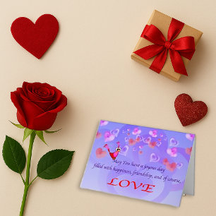 Agradecimiento Tarjeta de felicitación del Día de San Valentín de