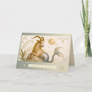Agradecimiento Tarjeta de felicitación del zodiaco Capricornio Ar