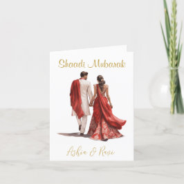 Agradecimiento Tarjeta de felicitación Desi Boda