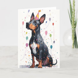 Agradecimiento Tarjeta de felicitación Doberman