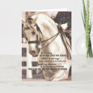 Agradecimiento Tarjeta de felicitación DRESSAGE PERFECTION