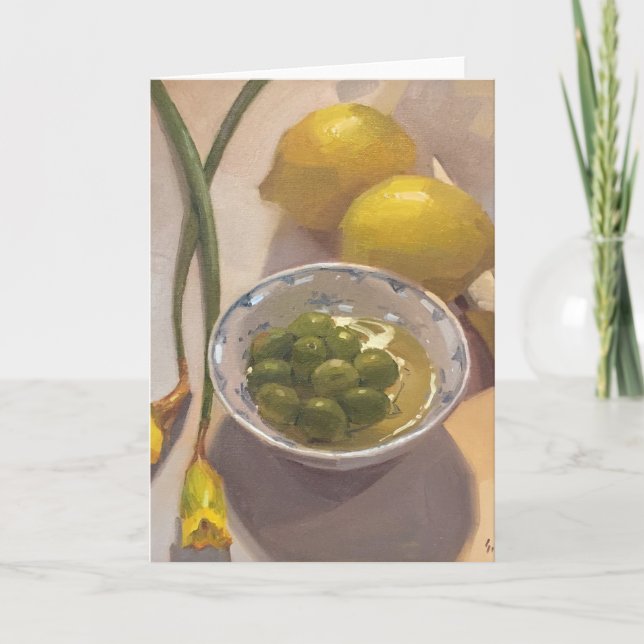 Agradecimiento Tarjeta de felicitación en blanco, arte original (Anverso)