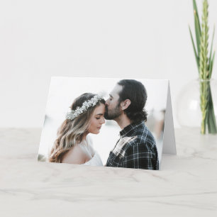 Agradecimiento Tarjeta de felicitación en blanco con foto persona