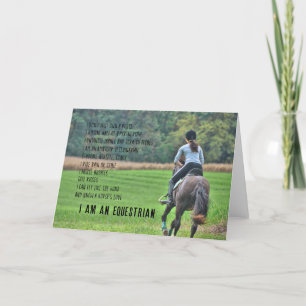 Agradecimiento Tarjeta de felicitación EQUESTRIAN
