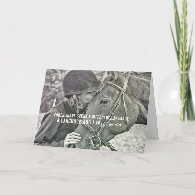 Agradecimiento Tarjeta de felicitación EQUINE PACT (Anverso)