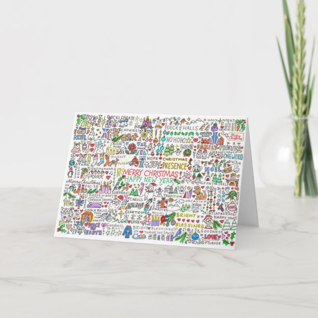 Agradecimiento Tarjeta de felicitación espiritual para navidades (Anverso)