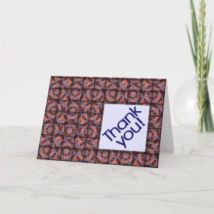 Agradecimiento Tarjeta de felicitación estampada Woven Gracias