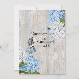 Agradecimiento Tarjeta de Felicitación Floral de Alice en Wonderl