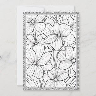 Agradecimiento Tarjeta de Felicitación Floral Elegante para Color
