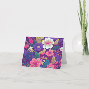 Agradecimiento Tarjeta de felicitación floral Joya de jardín de m