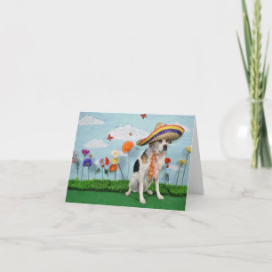 Agradecimiento Tarjeta de felicitación, foto del perro en