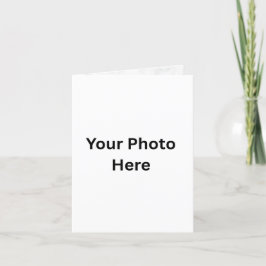Agradecimiento Tarjeta de felicitación fotográfica de personaliza