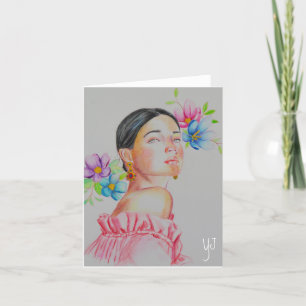 Agradecimiento Tarjeta de felicitación Genial Feminine #3