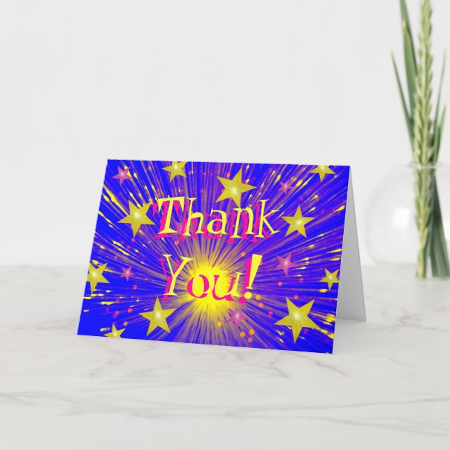 Agradecimiento Tarjeta de felicitación 'Gracias!' (Anverso)