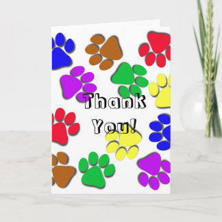 Agradecimiento Tarjeta de felicitación - gracias, de mascota
