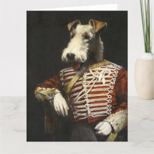 Agradecimiento Tarjeta de felicitación grande de Fox Terrier, Vic